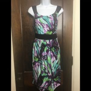 Dressbarn Sz 12 Multi Color Sleeveless Dress NWOT